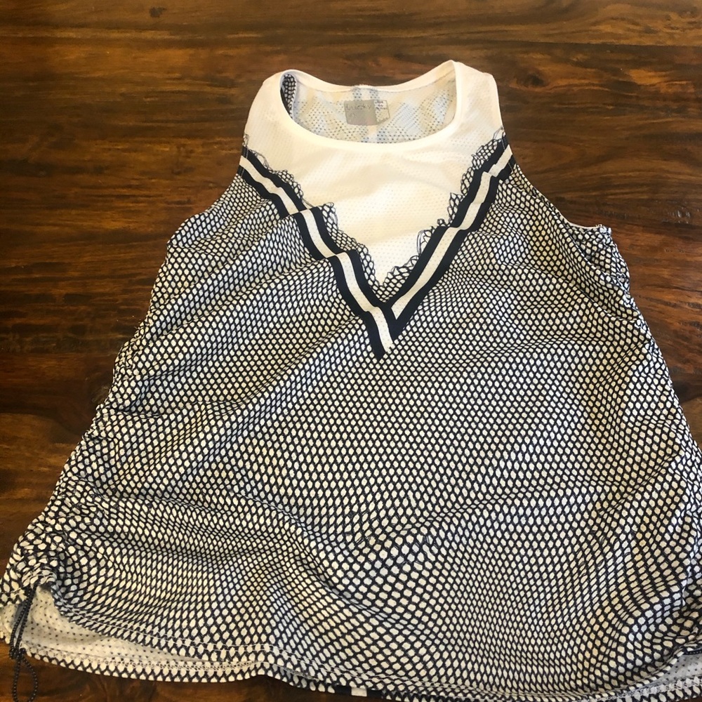 Lucky In Love tennis top.